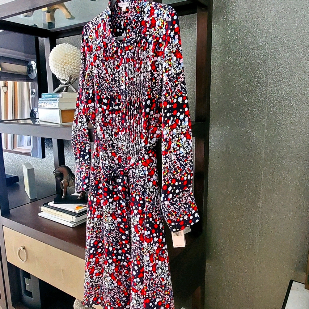 Pintuck dress cornflower candy 270-1